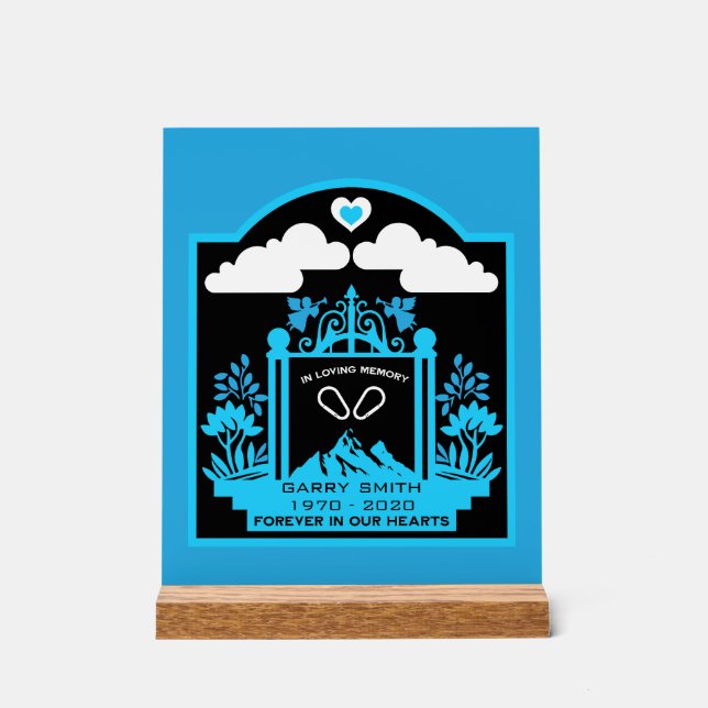 Bergklettergeschenk Acrylschild (Vorderseite)