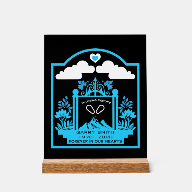 Bergklettergeschenk Acrylschild (Vorderseite)