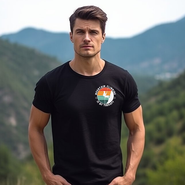 Bergklettern ist meine Therapie 1 Männer T - Shirt (Von Creator hochgeladen)