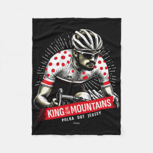 Bergkönig Polka Dot Jersey Radfahren Cli Fleecedecke