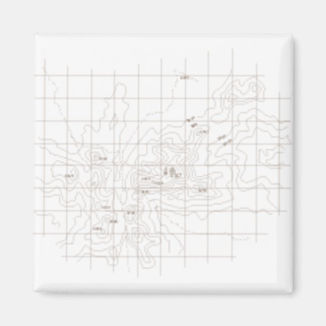 Bergkonturkarte - Toubkal Magnet (Vorne)