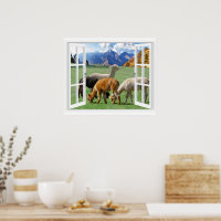 Bergkulisse Alpaca Landschaftsbild