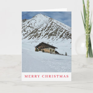 Bergkutschenansicht Weihnachtskarte Feiertagskarte