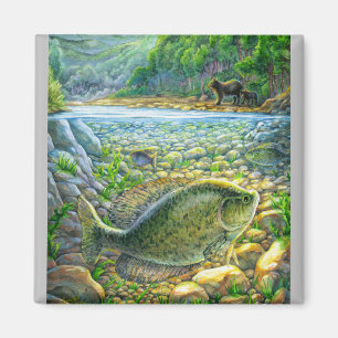 Berglandfisch Magnet