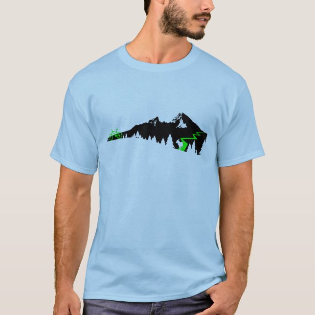 Berglandschaft Cycling T-Shirt (Vorderseite)