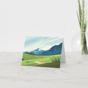 Berglandschaft Dankeskarte