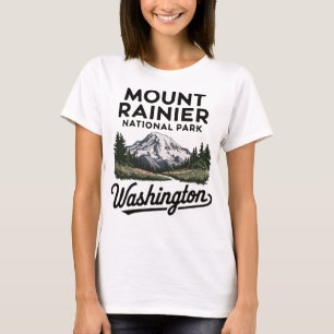 Berglandschaft Der Rainier-Nationalpark war T-Shirt