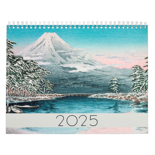Berglandschaft Feine Kunst 2024 Vintager Stil Kalender (Titelbild)