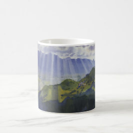 Berglandschaft in der Schweiz (Serebriakova) Kaffeetasse