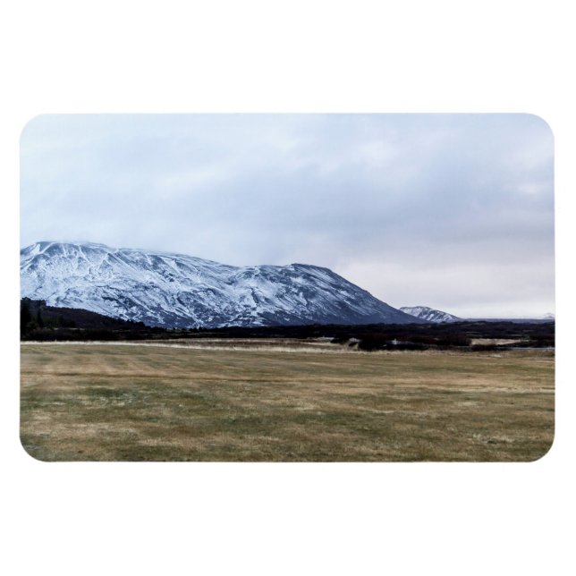 Berglandschaft Islands Magnet (Horizontal)