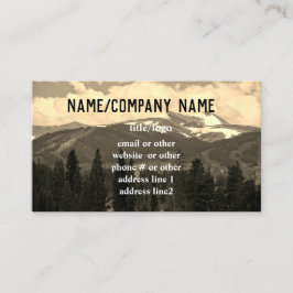 Berglandschaft Kunsthandwerk Visitenkarte Foto