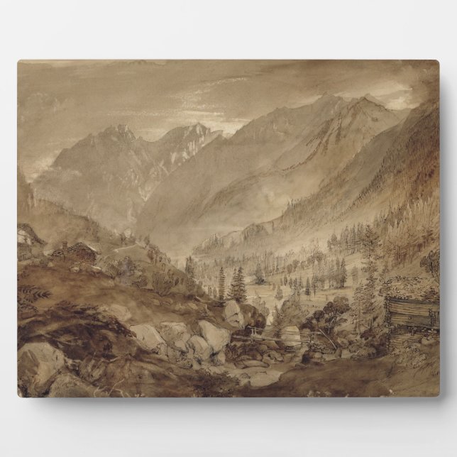 Berglandschaft, Macugnaga, 1845 (Stift & braun Fotoplatte (Vorderseite)