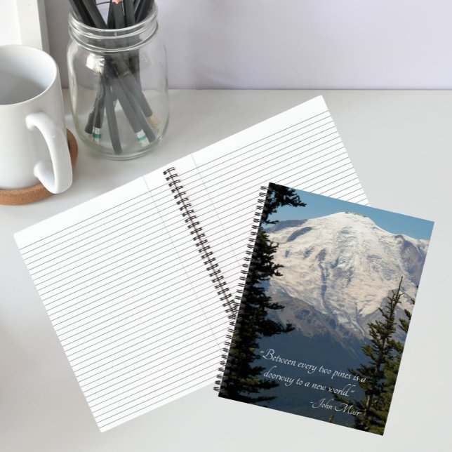 Berglandschaft mit John Muir Zitat Notizbuch (In Situ)