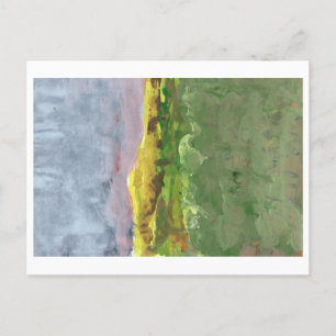 Berglandschaft mit lila Himmel #1 Postkarte