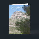 Berglandschaft Personalisierter Geburtstag Karte<br><div class="desc">Grußkarte Bergwelt Ehemann Geburtstagskarte. Passen Sie diese Geburtstagskarte mit jedem beliebigen Text an und lassen Sie sie dann ausdrucken und an Sie senden oder laden Sie sie sofort auf Ihr Mobiltelefon herunter. Wenn Sie Hilfe bei der Anpassung benötigen, kontaktieren Sie uns über den Link auf dieser Seite. Landschaftsfotografie personalisierter Ehemann...</div>