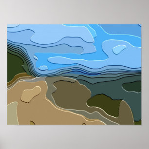 BERGLANDSCHAFT POSTER