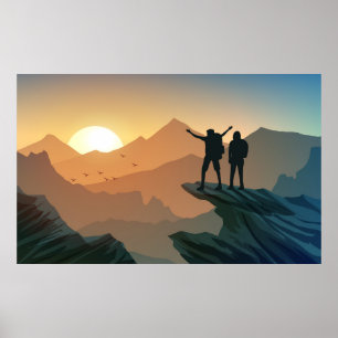 Berglandschaft Poster