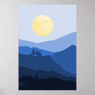 Berglandschaft Poster