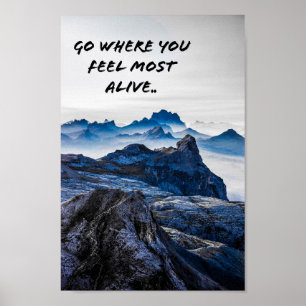 Berglandschaft Poster