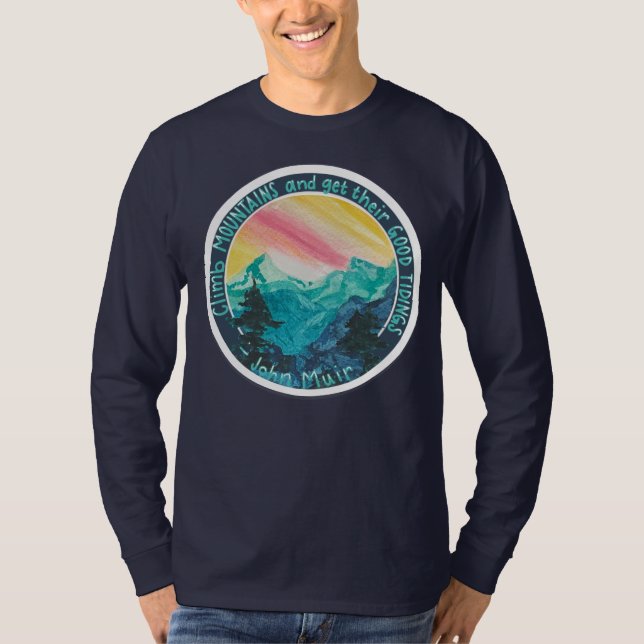 Berglandschaft Shirt - Klettersteig (Vorderseite)