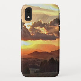 Berglandschaft Sonnenuntergang Handy Case