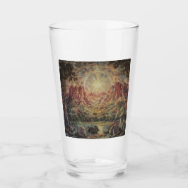 Berglandschaft (von Konstantin Bogaevsky) Glas