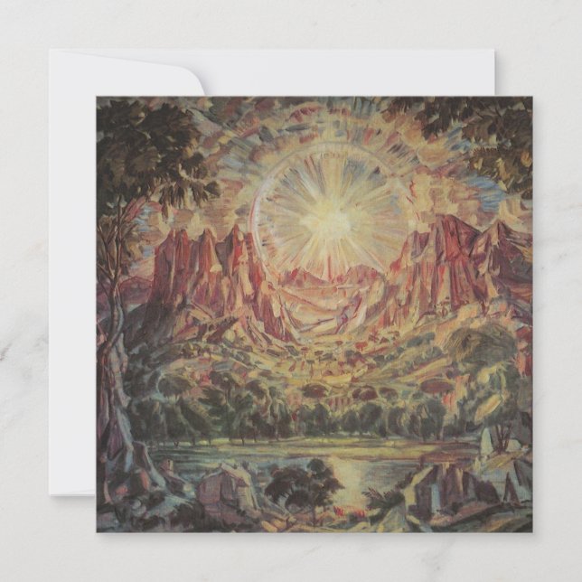 Berglandschaft (von Konstantin Bogaevsky) Karte (Vorderseite)