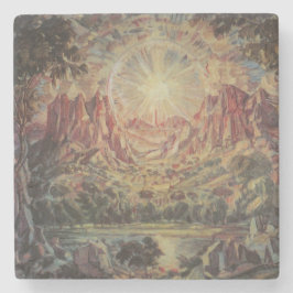 Berglandschaft (von Konstantin Bogaevsky) Steinuntersetzer