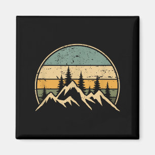 Berglandschaft Wald Bäume Natur Wildtiere Magnet