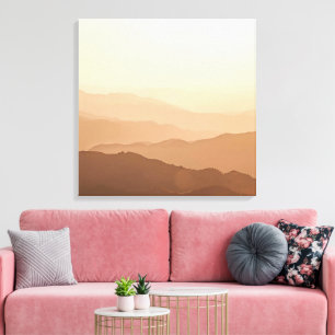 Berglandschaft Wandkunst – Friedliche Natur Leinwanddruck
