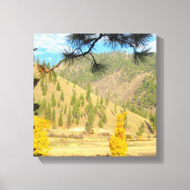 Berglandschaft Wrapped Canvas Leinwanddruck (Vorderseite)