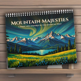 Berglandschaften Lebendige amerikanische Westlands Kalender