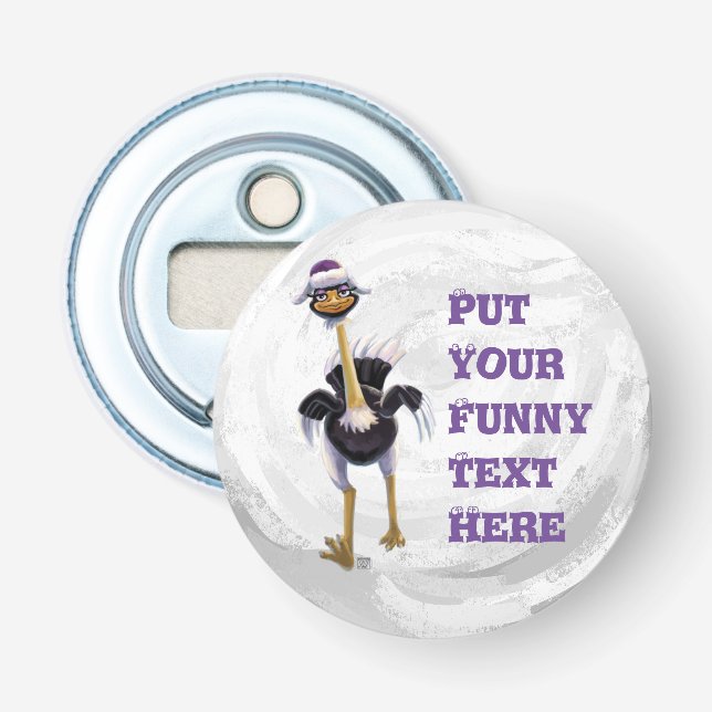 Berglauf aus Strauß Flaschenöffner (Vorderseite)