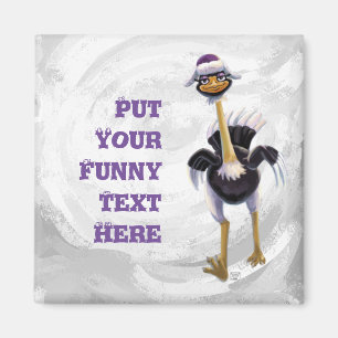 Berglauf aus Strauß Magnet