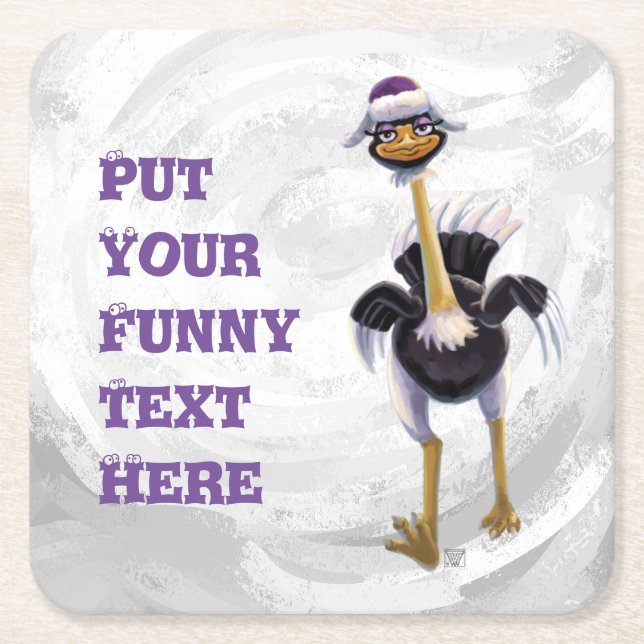 Berglauf aus Strauß Rechteckiger Pappuntersetzer (Vorderseite)