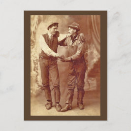 Bergleute in Liebe Postkarte