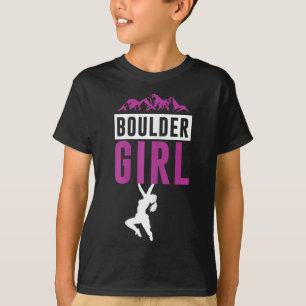 Bergliebhaberin Bouldering Sport Boulder Mädchen T-Shirt