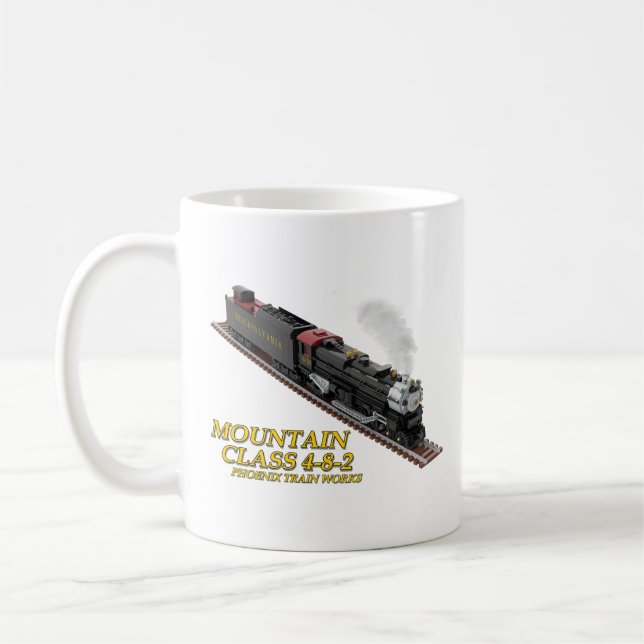 Berglokomotive 4-8-2 doppelseitige Tasse (Links)
