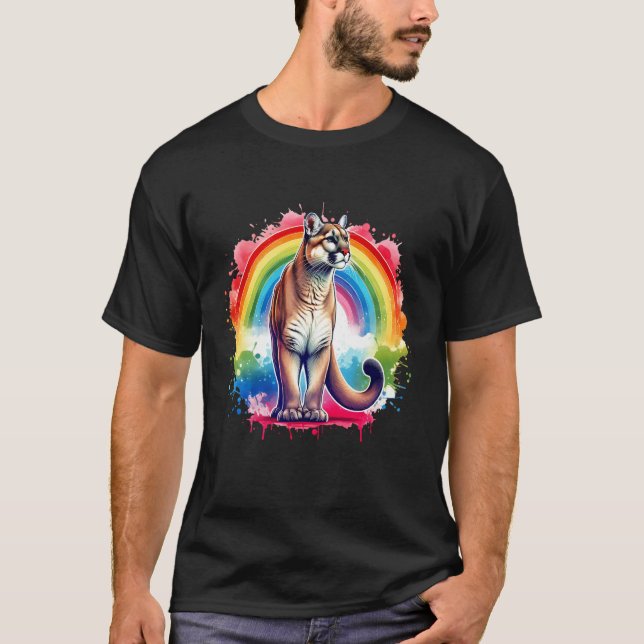 Berglöwe Langarm T-Shirt (Vorderseite)