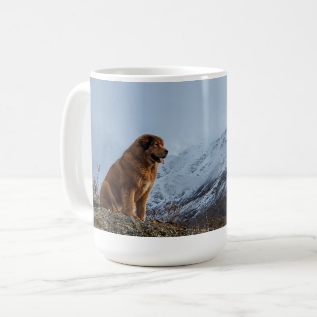 Bergluft mit Saphir Kaffeetasse (Vorderseite Links)