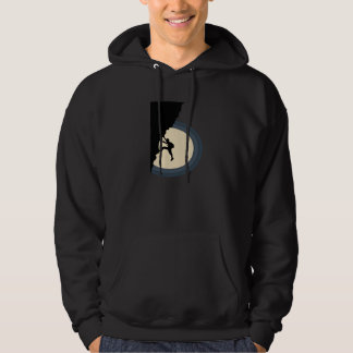 Bergmann bei nachts Silhouette Hoodie