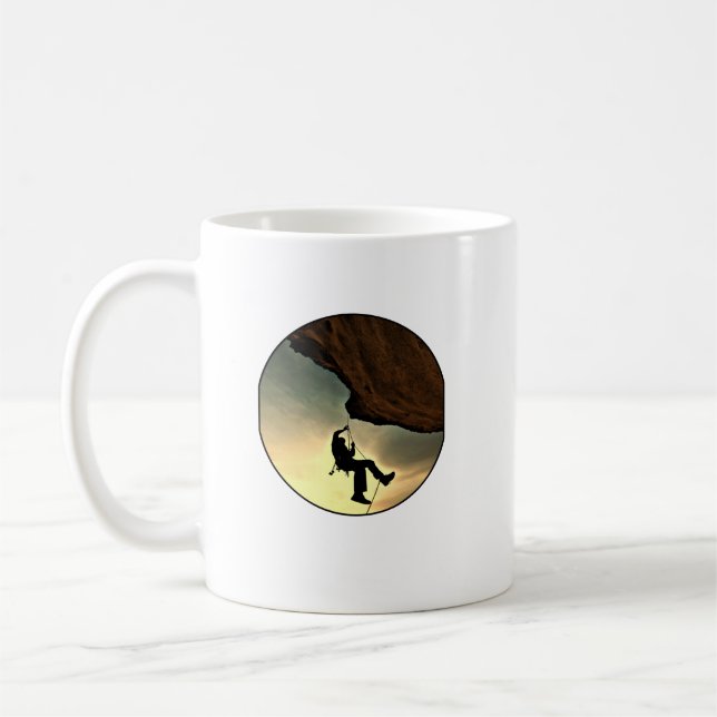 Bergmann bei Sonnenuntergang Kaffeetasse (Links)