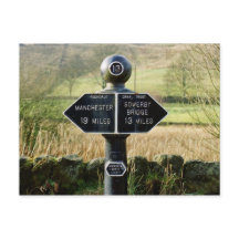 Bergmarke auf dem Rochdale-Kanal