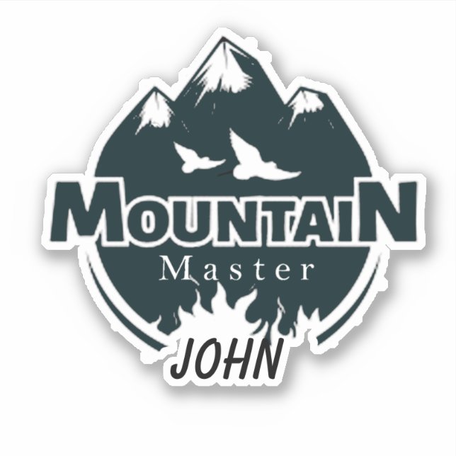 Bergmeister personalisiert aufkleber (Vorderseite)