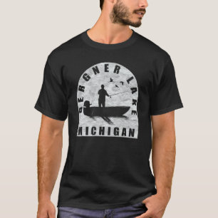 Bergner Lake Fischen Michigan T-Shirt