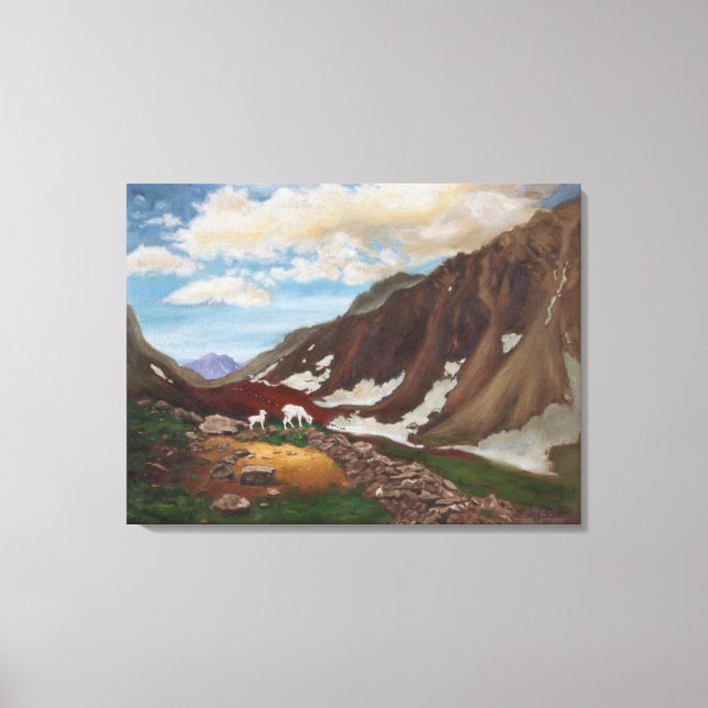Bergpass im Fernen Norden: Leinwand (Vorderseite)