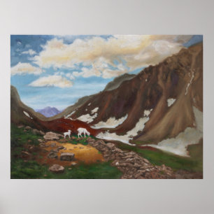 Bergpass im Fernen Norden Poster