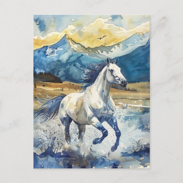 Bergpferd Postkarte (Vorderseite)