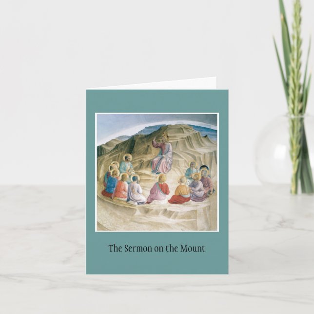Bergpredigt das notecard karte (Vorderseite)