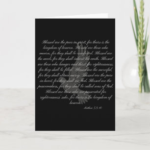 Bergpredigt Die Seligpreisungen Matthäus 5_3-10  Karte